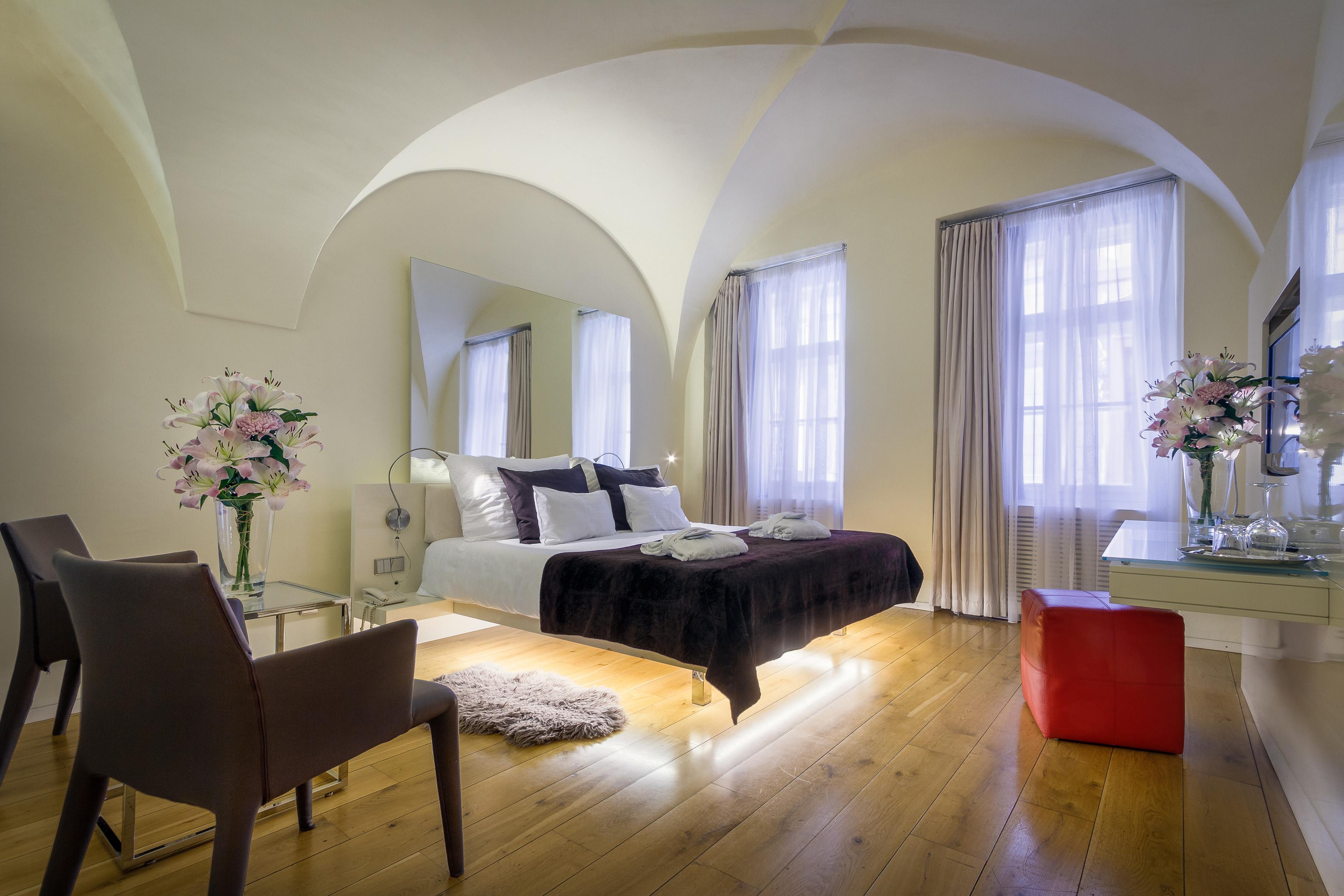 Three Storks Hotel Prague Exterior photo A room at the hotel